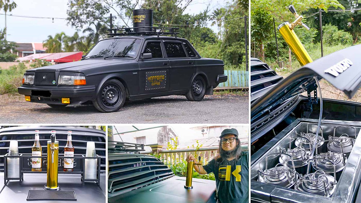 AutoBuzzmy's tweet photo. Pressed by #Covid-19 restrictions, this food truck owner converted a classic @volvocars 240GL into a mobile nitro coffee shop to deliver fresh brews to his customers!

More info here 👉 https://t.co/RUZCKBWV7Q https://t.co/mnDCe2fUhd