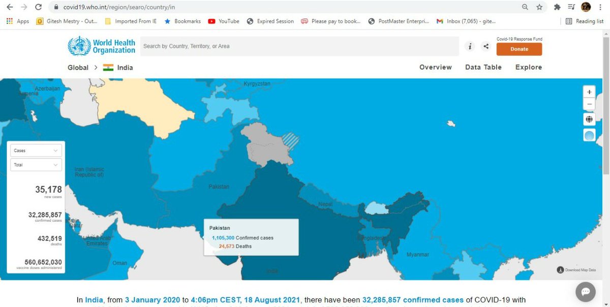 giteshmestry's tweet photo. How WHO can display india land as Pakistan  ???  @WHO @pmmodiofficial @narendramodi @HomeMinistrymv @DefenceMinIndia @adgpi @AmitShah @rashtrapatibhvn https://t.co/5q2qNQC199