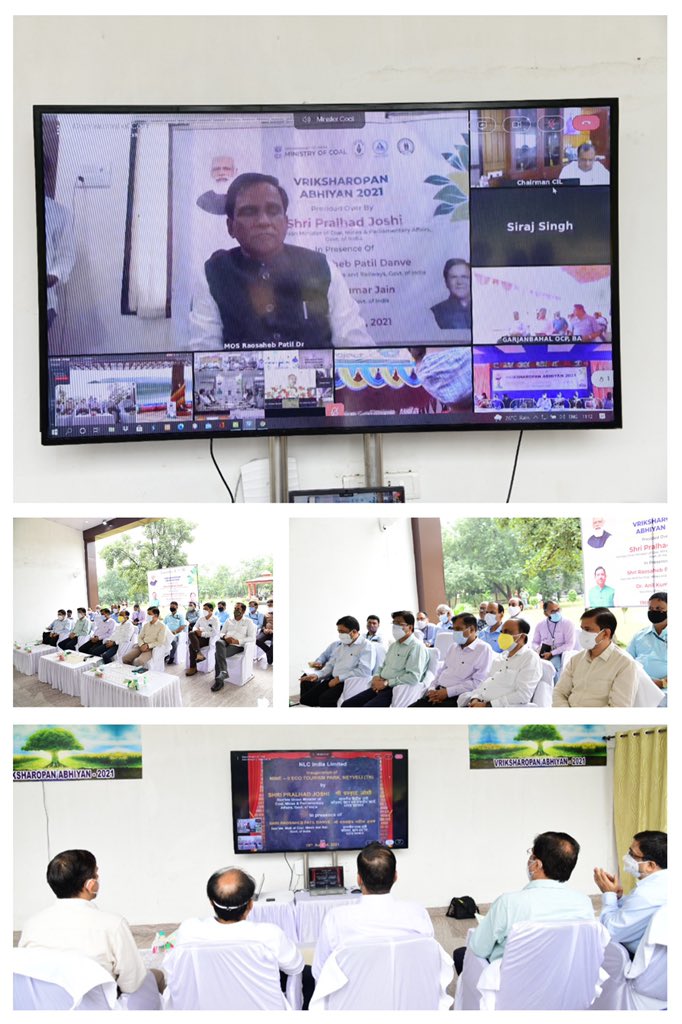 TeamWCL's tweet photo. CMD Sh. Manoj Kumar kick-started #VriksharopanAbhiyan2021 in all Areas of @TeamWCL with plantation at Indora Udyan.FDs &amp; labor leaders were present on the occasion. #Plantation and seedling distribution of 56000 fruit &amp; medicinal plants is being carried out @ 23 locations of WCL. https://t.co/Cbzpn6lP1j