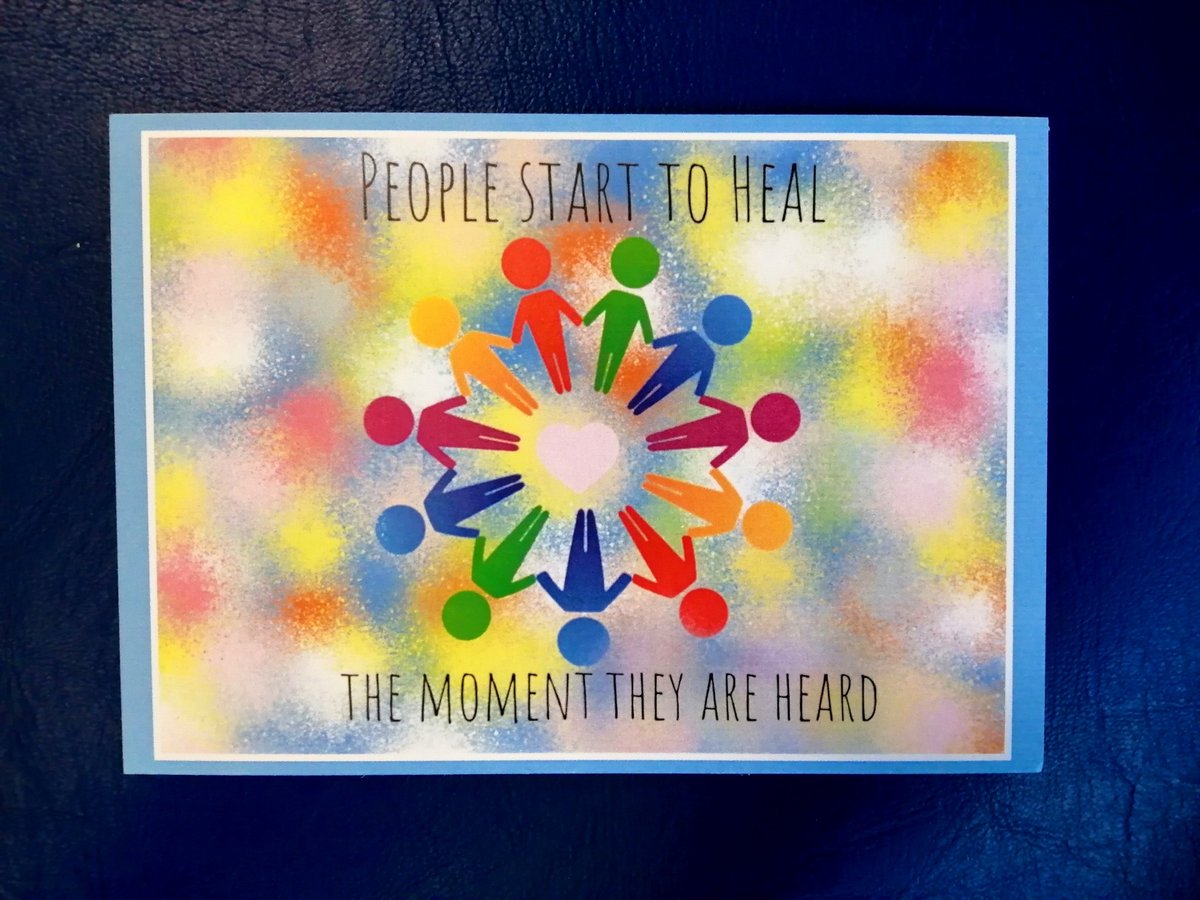 TherapeuticTeam's tweet photo. Introducing our fabulous new TSWT postcard, inviting people to share their feedback with our team. This was created for us by the very talented @lakereble9 - we are thrilled with it, thank you!! https://t.co/cZdCJuZOyC