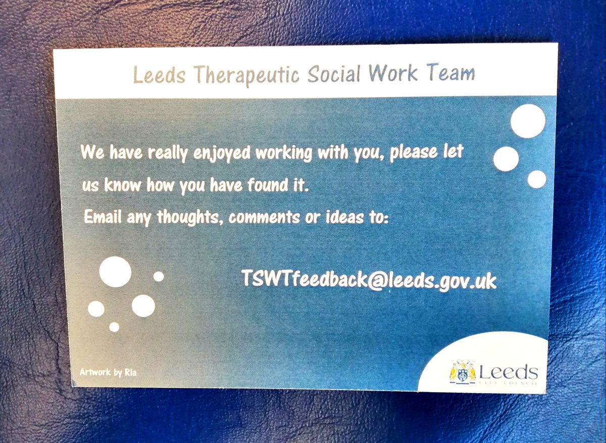 TherapeuticTeam's tweet photo. Introducing our fabulous new TSWT postcard, inviting people to share their feedback with our team. This was created for us by the very talented @lakereble9 - we are thrilled with it, thank you!! https://t.co/cZdCJuZOyC