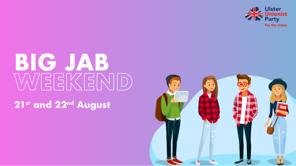 This weekend mass vaccination centres will once again offer walk-in first jabs of the #COVID19 vaccine for all adults.

More 👉health-ni.gov.uk/.../big-jab-we…...