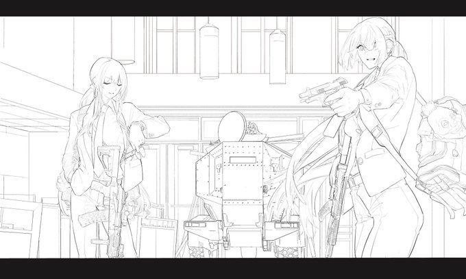 wip
混迷を極めている線画 