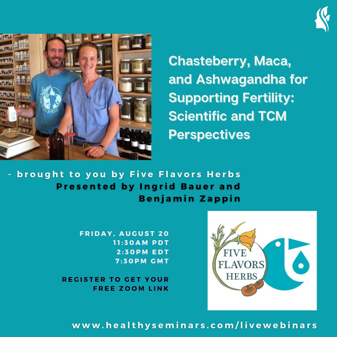 IFsymposium's tweet photo. ⏳ TOMORROW, Fri, Aug 20th
Lecture Replay + Live Q&amp;A
👉 Chasteberry, Maca, and Ashwagandha for Supporting Fertility: Scientific and TCM Perspectives

Get your FREE Zoom link: https://t.co/5VDn7rgRfY

Brought to you by @5flavorsherbs &amp; presented by Ingrid Bauer and Benjamin Zappin https://t.co/ydQAHfyOQg