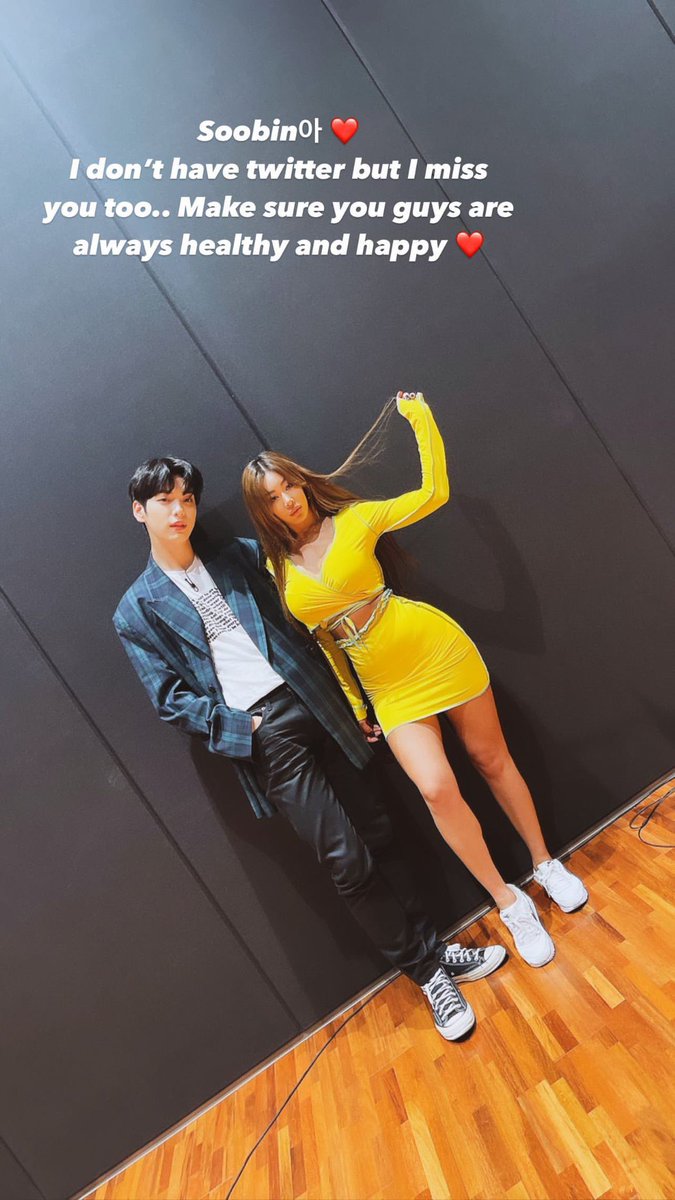 translatingTXT's tweet photo. Jessi’s reply to Soobin’s tweet on Instagram: 

“Soobin,
I don’t have twitter but I miss you too..
Make sure you guys are always healthy and happy ❤️” 

@TXT_members @TXT_bighit https://t.co/ra3IKePPii