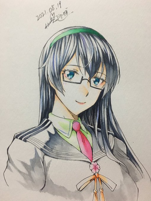 水彩筆ペンの練習
落書き大淀 