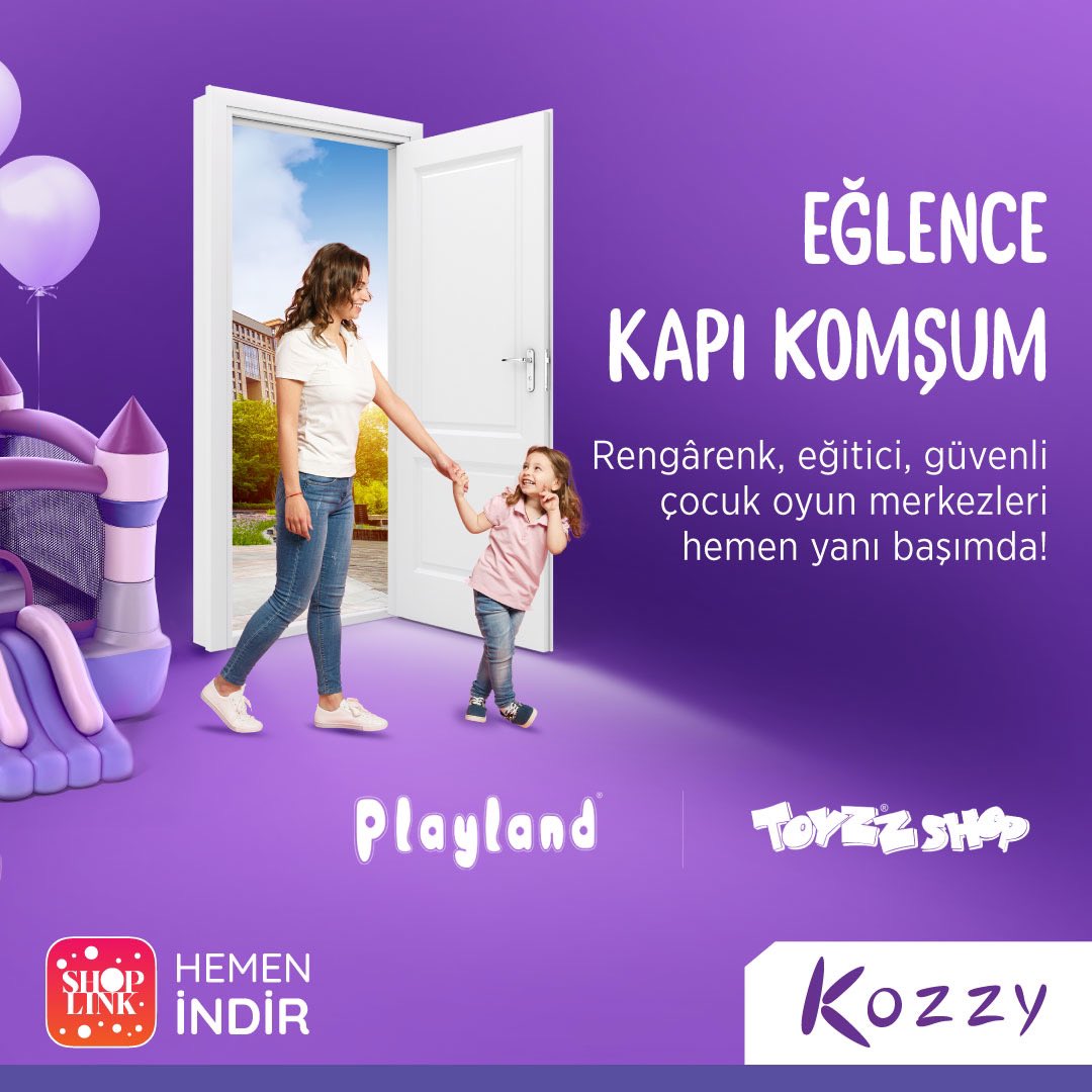 Minik ziyaretçilerimiz için de en eğlenceli alternatifler kapı komşunuz Kozzy’de! ❤️
10 yıldır olduğu gibi bundan sonra da çocuklarınızla kaliteli zaman geçirmek istediğiniz her an, her aklınıza estiğinde yine Kozzy'de buluşalım!🤗🏀🎯🛴