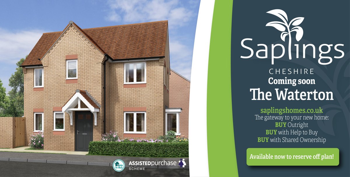 saplingshomes's tweet photo. Introducing The Waterton 🌱

The Waterton is an impressively designed, well-proportioned three-bedroom detached house featuring an ornately constructed front apex. 

BUY Outright
BUY Help to Buy
BUY with Shared Ownership

https://t.co/UysG6t5N2J
#Cheshire #Winsford #newhome https://t.co/jewqzmhQq0