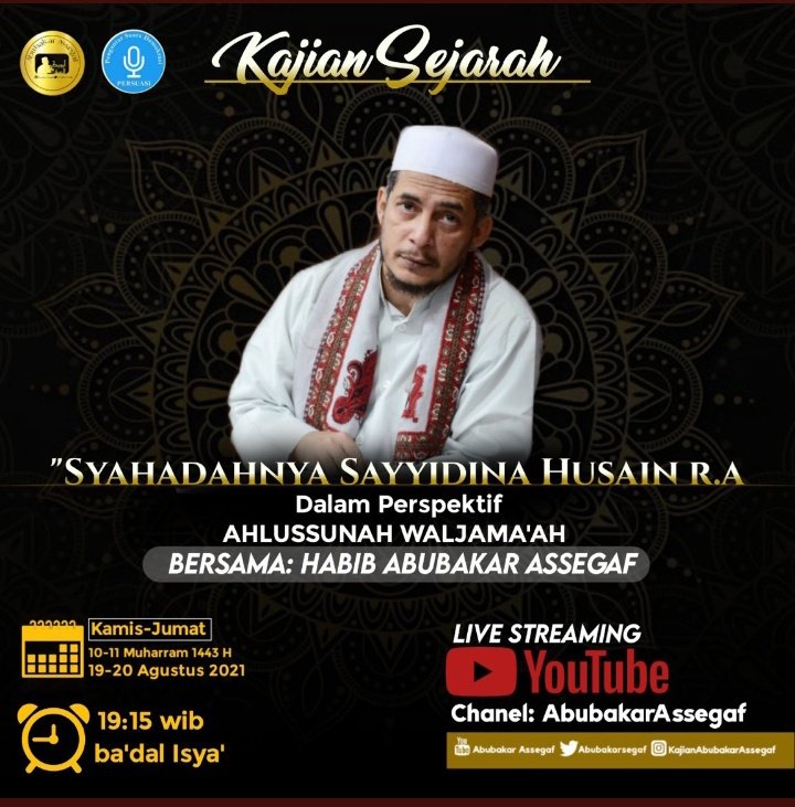 Hari Asyura 10 Muharram adalah bagian Sejarah umat Islam dimana terbuhuhnya cucu kesayangan Baginda Nabi yakni Sayyidina Husain R.A

Umat Islam boleh Memperingatinya,karena bkn milik kelompok mana pun selama tdk bertentangan dgn aqidah Islam.
#AsyuraUndercover
#AsyuraUndercover