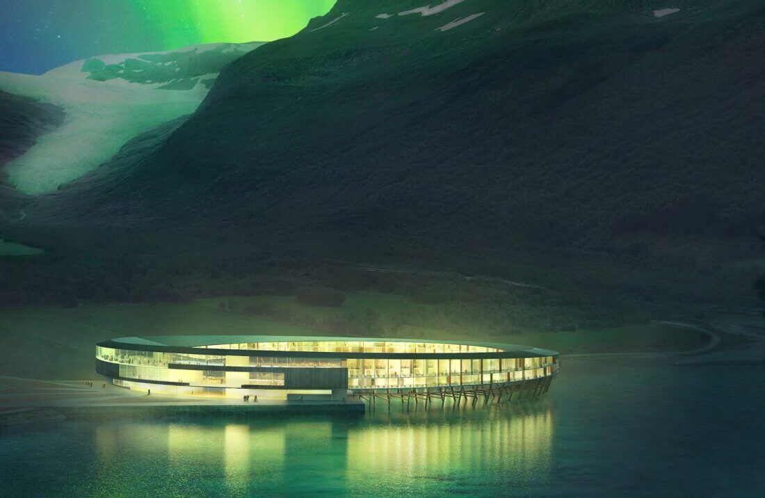 This will be the Arctic Circle's first 'energy positive' hotel - bit.ly/3d5Ggql #architecture #construction #arcticcircle #sustainability #arctictourism