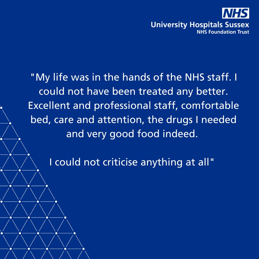 UHSussex's tweet photo. We are incredibly grateful for our hardworking staff, and it seems our patients are too! 💙 #thankyou #ourstaffareamazing #feedback https://t.co/f6sq00ExrR
