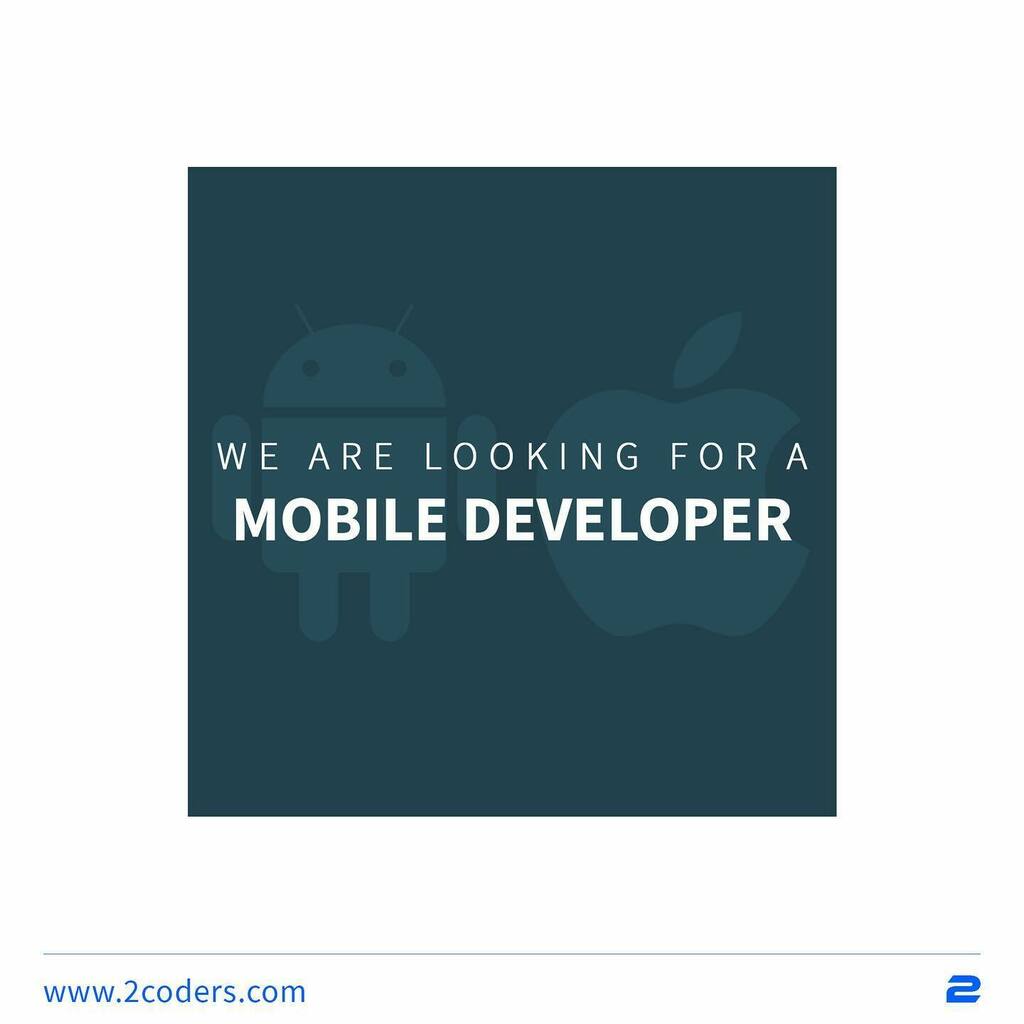 2coders's tweet image. 🚨 At #2Coders we have a vacant position for a mobile developer 🚨 The position is full-time and to start as soon as possible. Do you have knowledge and experience in iOS or Android development? 📲 Join our team of experts and work on significant projec… instagr.am/p/CSwBApCoNyK/