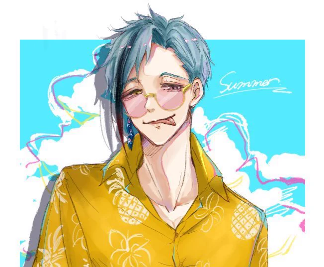 久々に絵チャで夏フロ🍉☀️
全身とアップ
※タップ推奨 