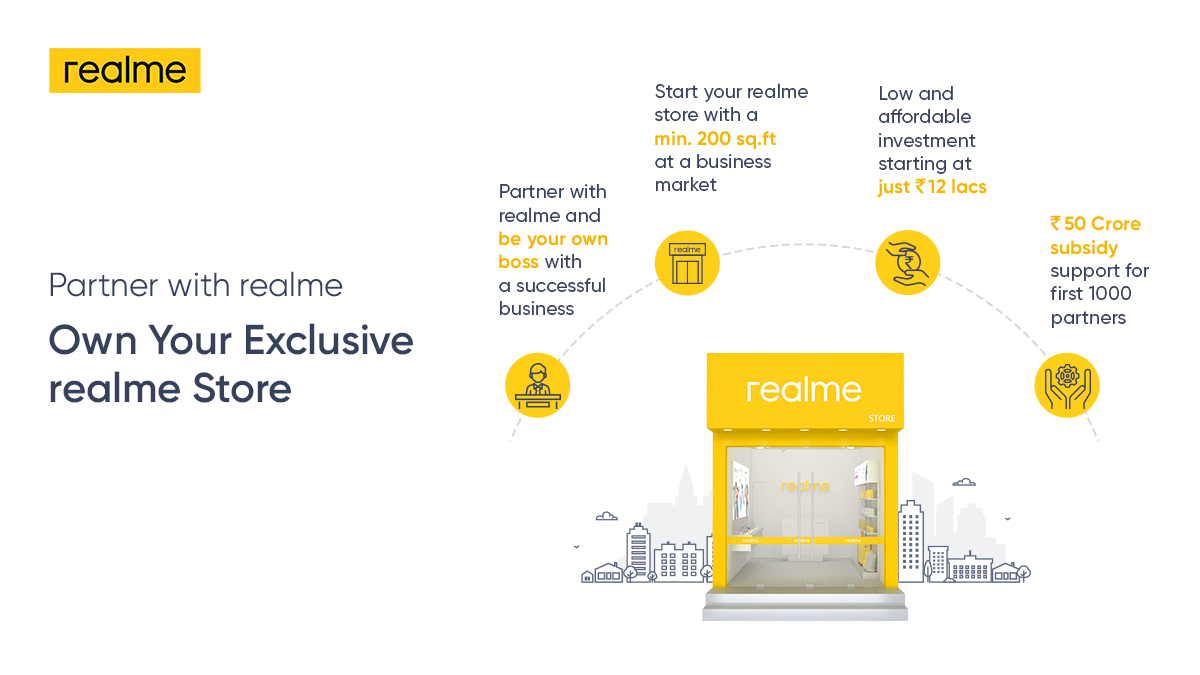 realmeIndia's tweet photo. Having a long-term relationship & scalable business model, we want to attract the young talent to the telecom business.
Not only can they invest in the #realmeStore but also look forward to a healthy ROI & a faster break even.
What are you waiting for?
https://t.co/Y7oP0QY8qh https://t.co/FUHcli5eNv
