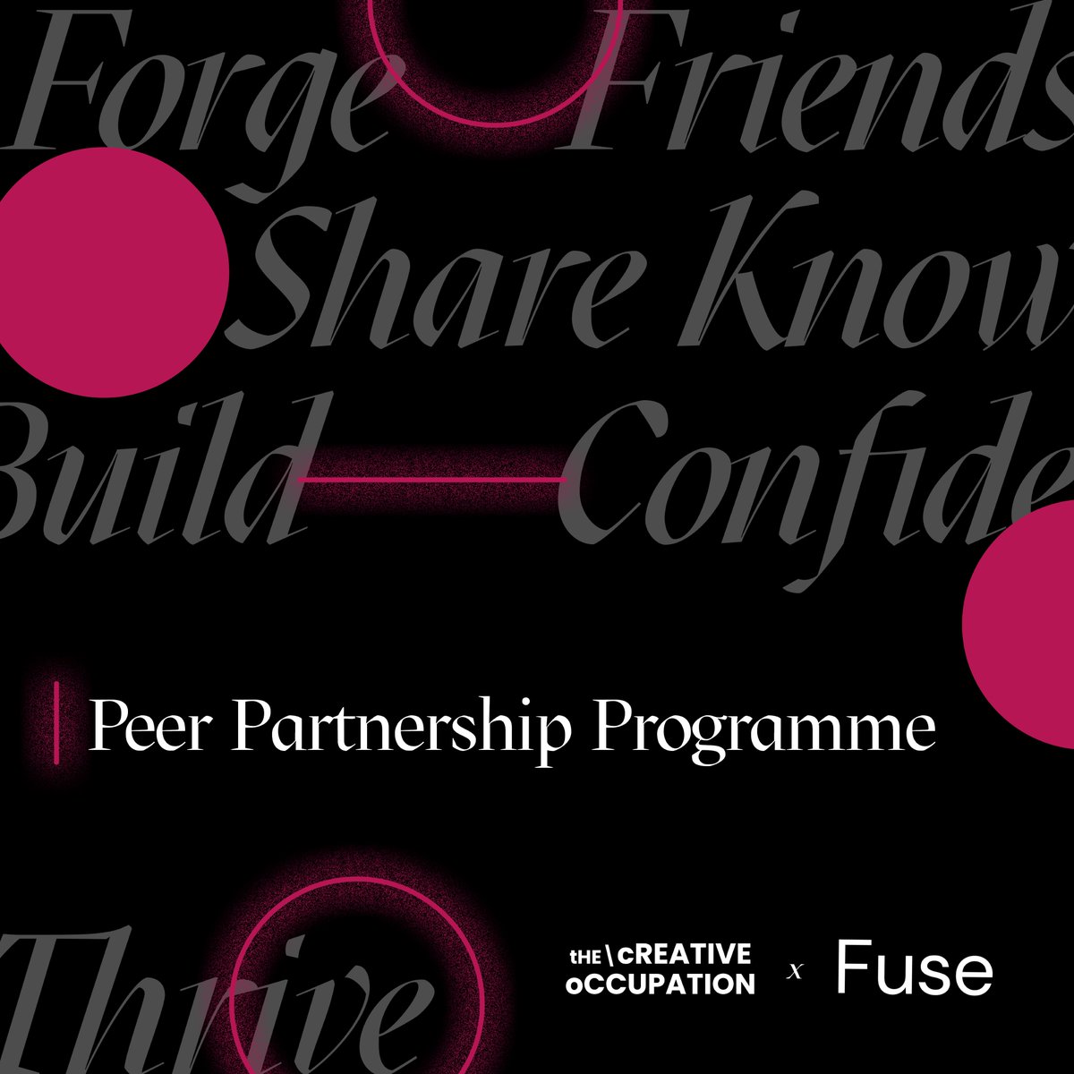 We've partnered with @thecreativeocc to launch a peer partnership scheme for creatives of colour! Details below 👇🏽 

(1/5)