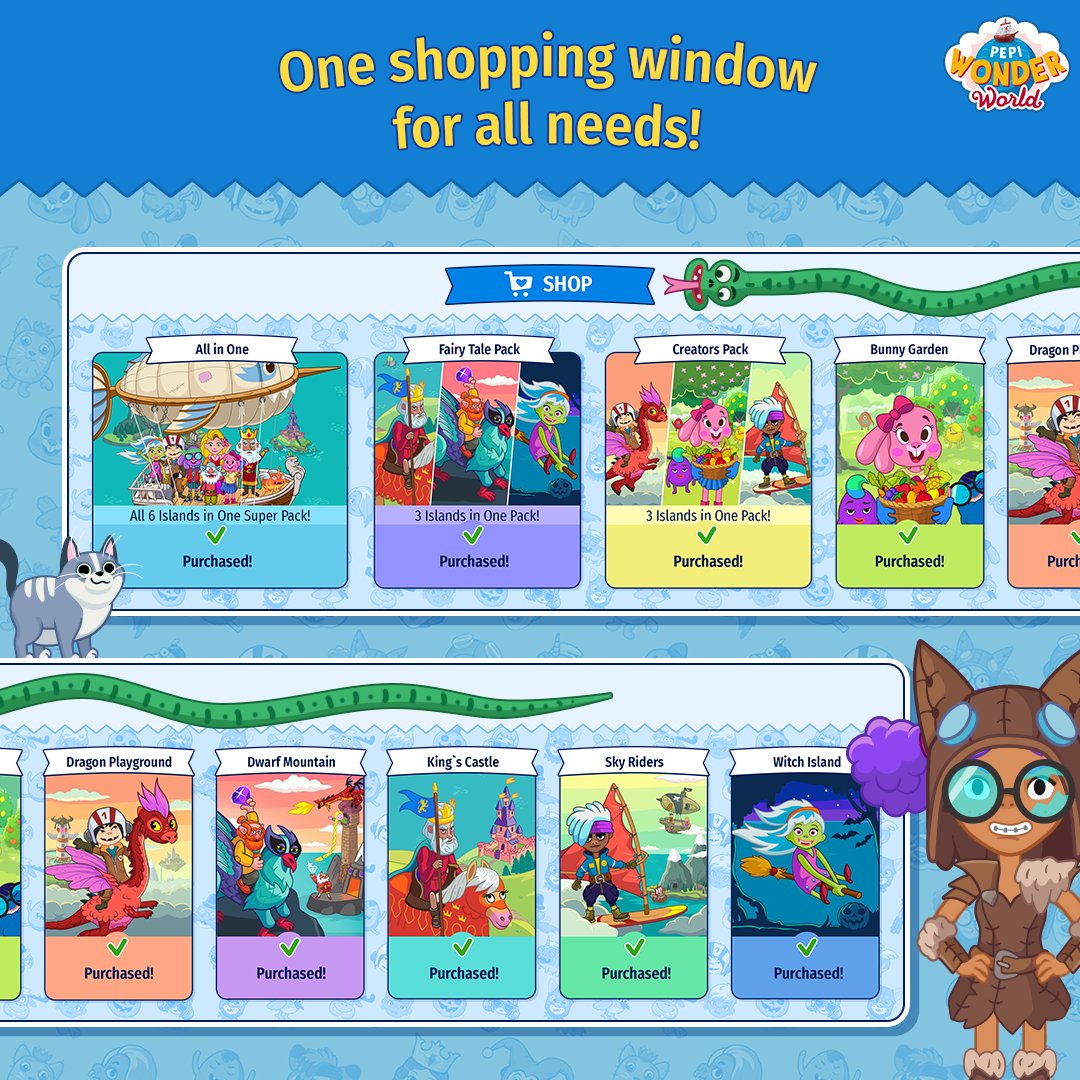 pepiplay's tweet photo. New shopping experience in the Pepi Wonder World 📢
Take a peak 👀 at the new shop and for the first time buy all islands with up to 35% discount.

Download Pepi Wonder World on:
Play Store - https://t.co/VLfv9ETkOV
App Store - https://t.co/htGHnW6B9q https://t.co/FWZYxXOGsX