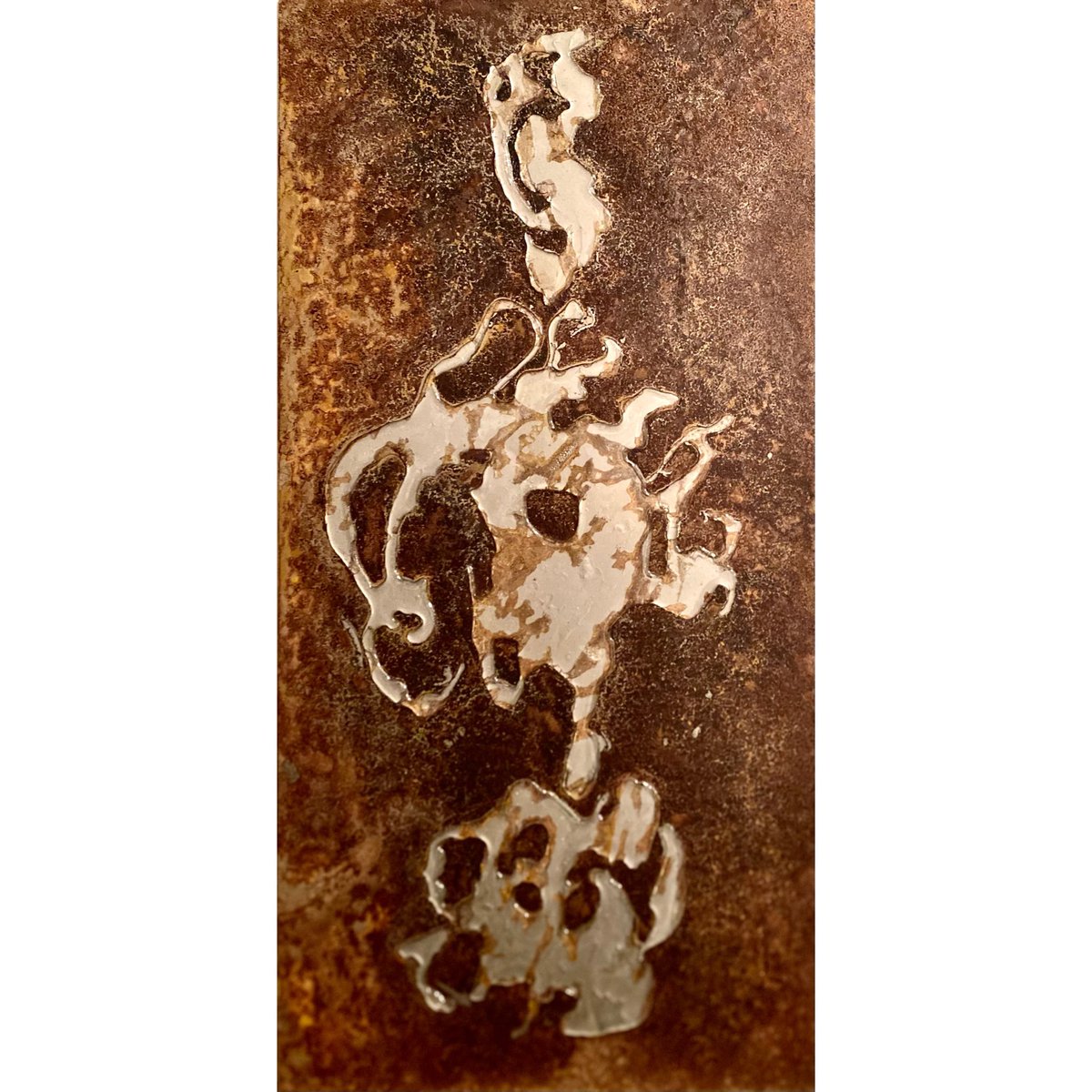 Title: Mephistopheles 
Resin on metal
12x24in
#resin #resinart #resinartist #rust #rustart #abstractart #artgallery #canadianart #ottawa #Toronto #torontoartgallery #contemporaryart #outsideart #artcollector #artisfun #artforsale #abstractexpressionism #londonartgallery #arte