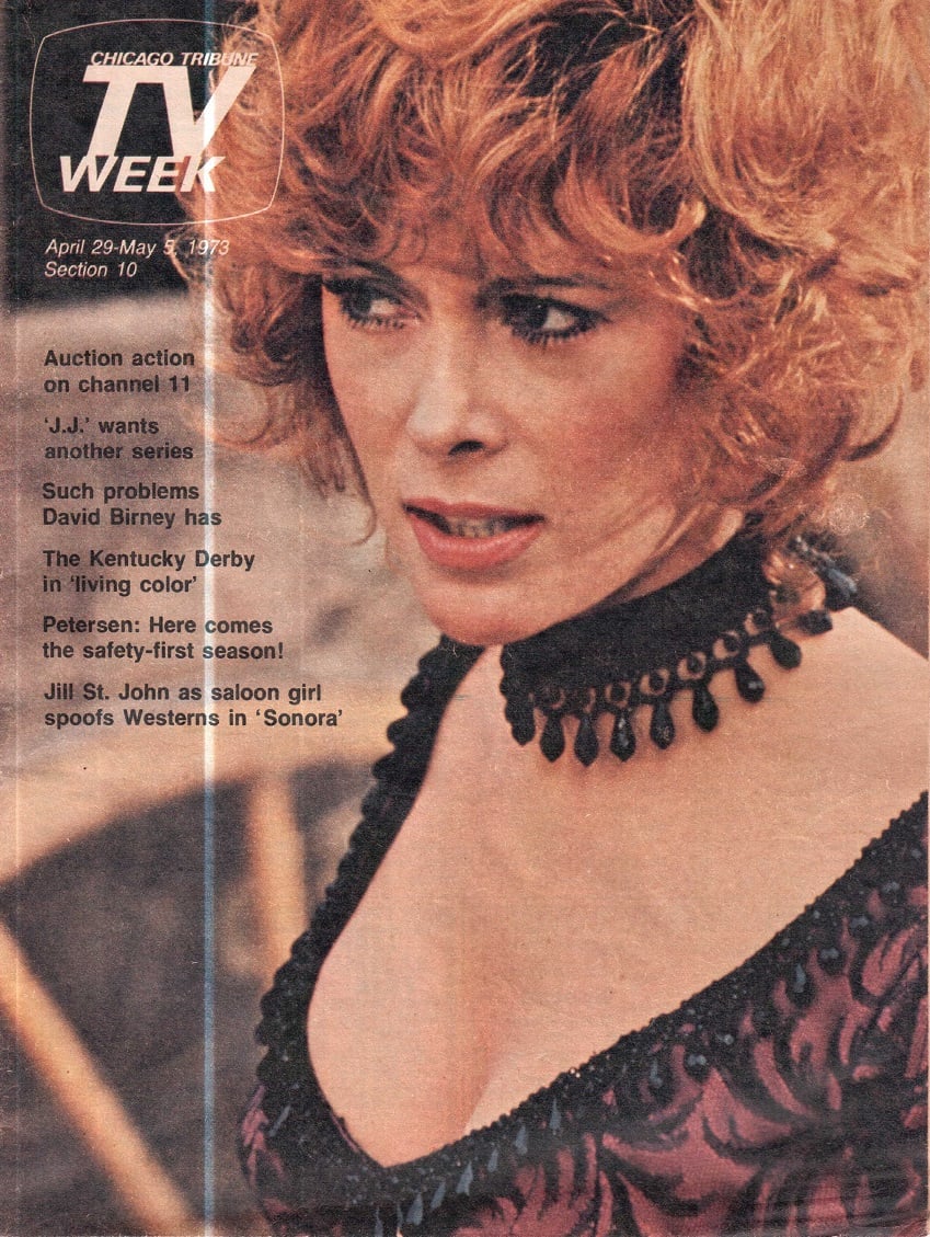 Happy Birthday to Jill St. John, born on this date in 1940
Chicago Tribune TV Week.  April 29 - May 5, 1973 