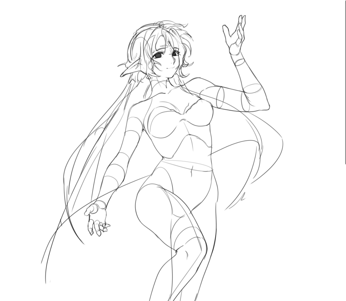 gonna draw her with windy hair maybe in a dancer's outfit 