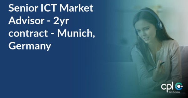 Job opportunity! Senior ICT Market Advisor - 2yr contract - Munich, Germany. tinyurl.com/ydrkynom