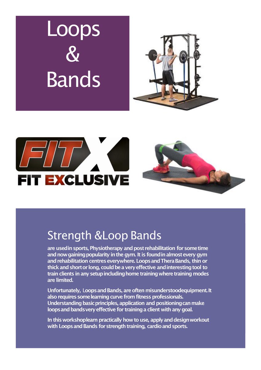 Jwalantbhatt's tweet photo. #FITEXCLUSIVE #cpt #fit_exclusive #cardioloop #rehablitation #Ace #resistance #trainer #strengthband #elasticresistance #fecpt #fitness #loopsandbands 
Strength band and elastic loops are the most useful equipment generally found in the gym, grounds and home setups https://t.co/UclZaLGVd4