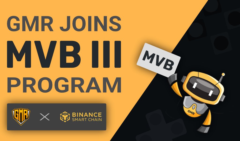 GMR 🤝 <a href="/BinanceChain/">Binance Chain</a> 

We are continuing to build tools that will unite the gaming world 🏗️ 🕹️

Thanks to the whole community and #BinanceChain for the opportunity to once again demonstrate the awesome work being done at #GMR 🎉

#BinanceSmartChain #Binance #MVBIII