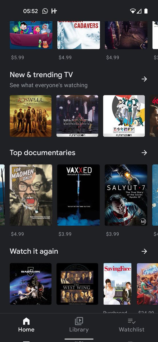 senning's tweet photo. @GooglePlay I don't think you should promote anti-vaccine misinformation as a "top documentary," especially during a global pandemic https://t.co/IcQzLFrvbZ