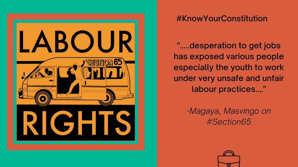 kubatana's tweet photo. We asked you to make your contributions to the #KnowYourConstitution Campaign and here is what Magaya in Masvingo had to say about labour rights and practices in Zimbabwe.
#Section65
@visetinfo @YoungLawyersZW @ARTUZ_teachers @SAPST https://t.co/TxFuzh6W29