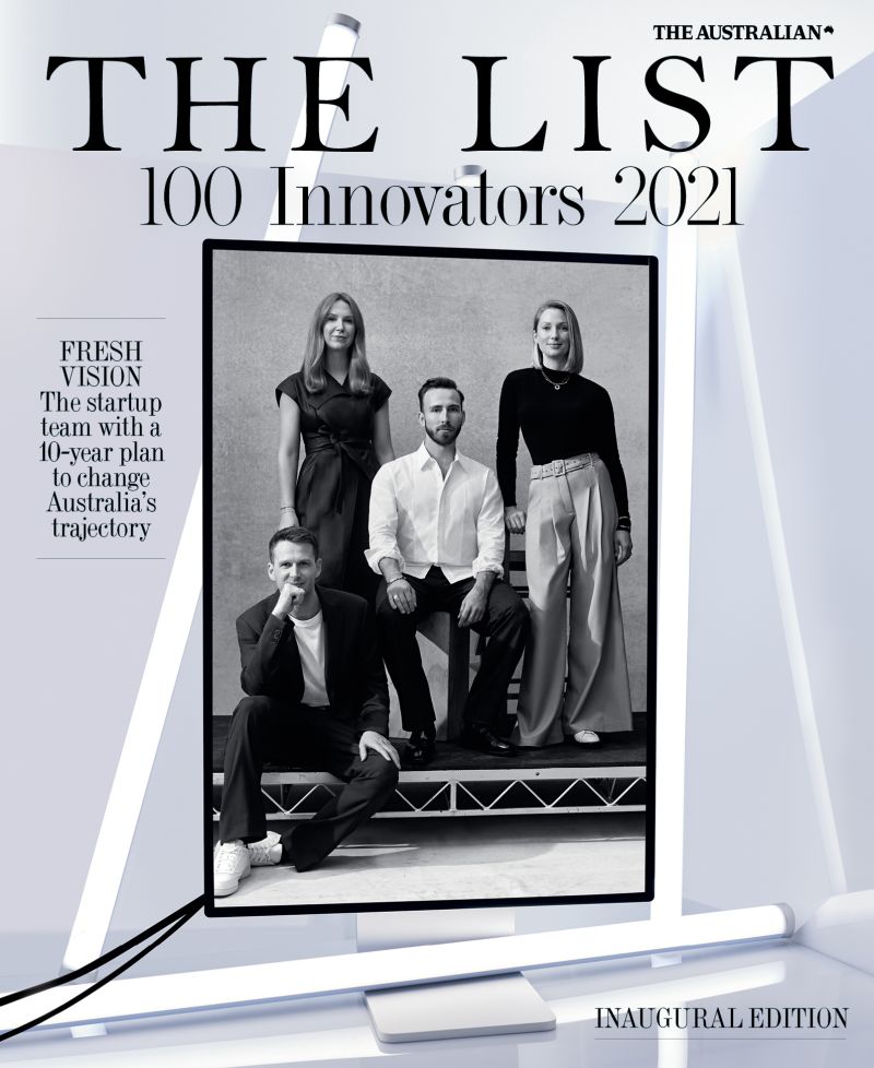 startmate's tweet photo. Extra extra, read all about it. @batkomichael, @laurenjcapelin, @sophwith_ and @Sascha_Kerbert are about to hit newsstands near you. And damn, do they look suave. Special shout out to @swan_legend for the feature. Grab your copy of The List: 100 Innovators tomorrow. https://t.co/AF5Ol13KDf