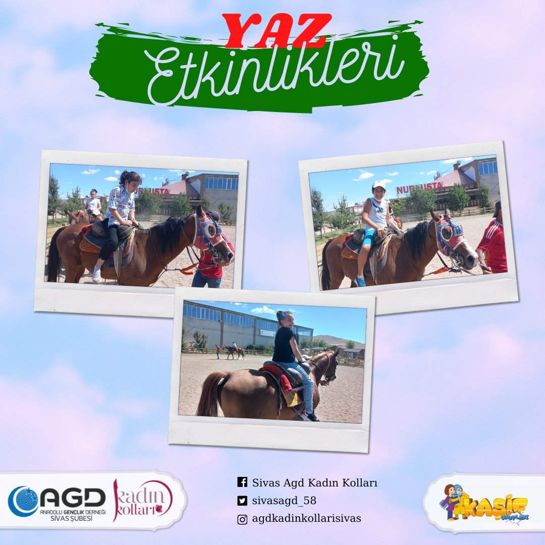 sivasagd_58's tweet photo. 📸🚀📚🔍🏕⚽☀☺
#AGDYazEtkinlikleri
💫Yaz Etkinlikleri kapsamında at binme etkinliğimizi gerçekleştirdik.
📍Huzur Okuma Salonu
#agd #mgv #at #binme #yazetkinlikleri #sivas #yazbizimlebirbaşka https://t.co/IFyXDdul5x