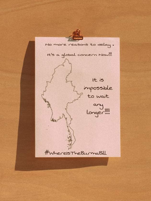 don_msi's tweet photo. People in #Myanmar are asking that the Burma Bill Campaign demonstrate the current situation in #Myanmar. We are also eager to recognize @NUGMyanmar. 
@BenCardinforMD &amp; @RepGregoryMeeks
#Aug19Coup
#WhereIsTheBurmaBill 
#WhatsHappeningInMyanmar https://t.co/UWWH5HOzb0