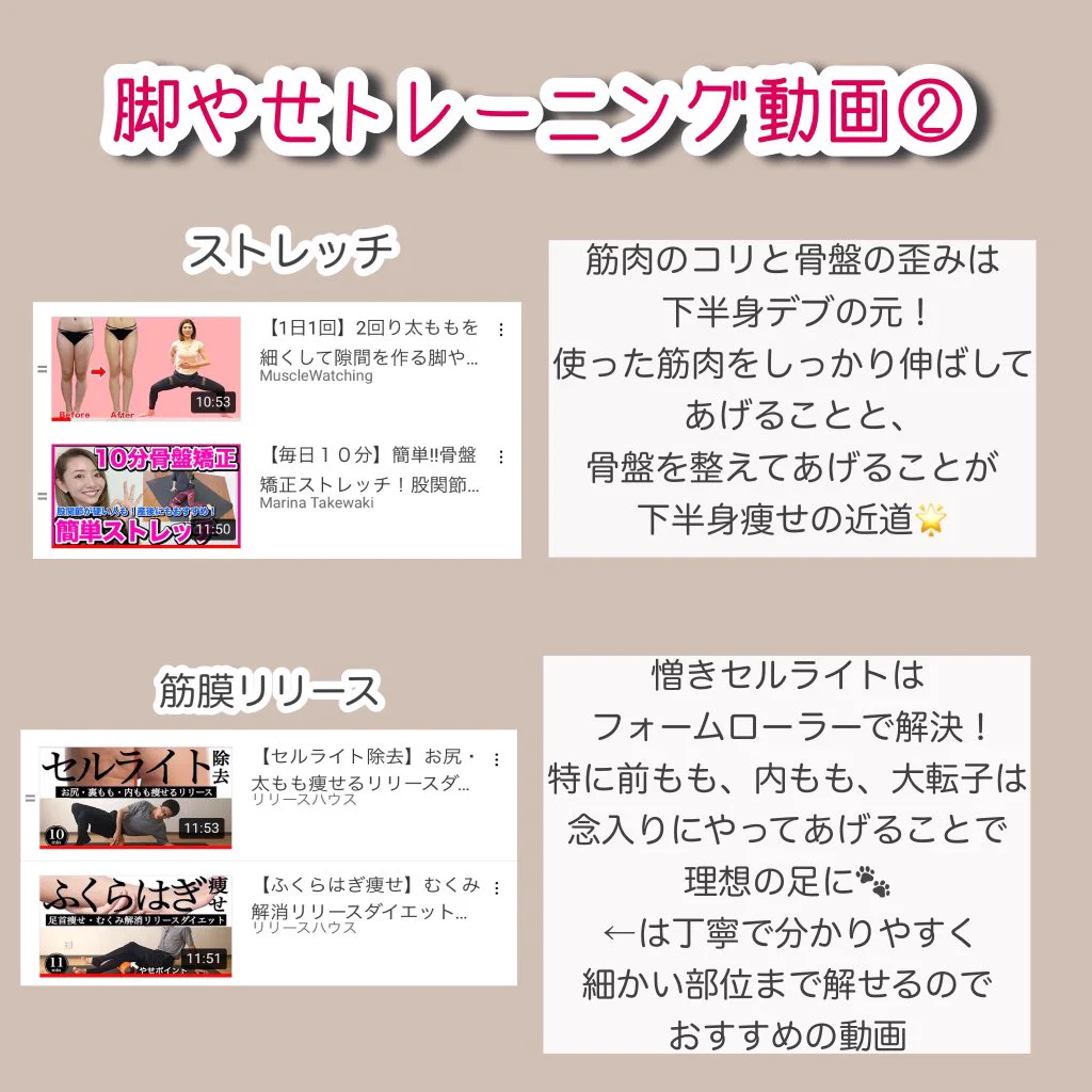 効果の出たトレーニングがこれ！1年間で本当に効いた脚やせまとめ！