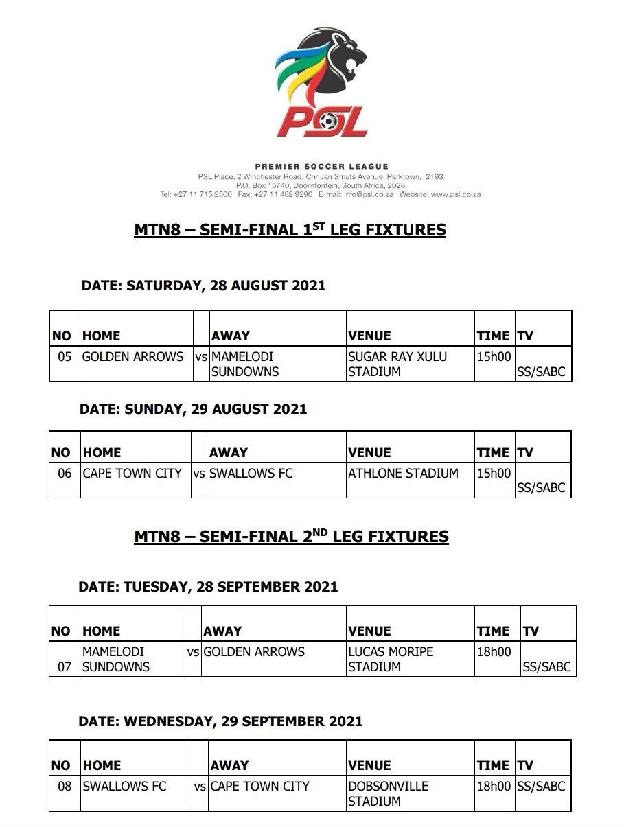 Official Psl Confirmed The Mtn8 Semi Final Fixture Details Itswafawafatime T Co Cc59r9kuss Twitter