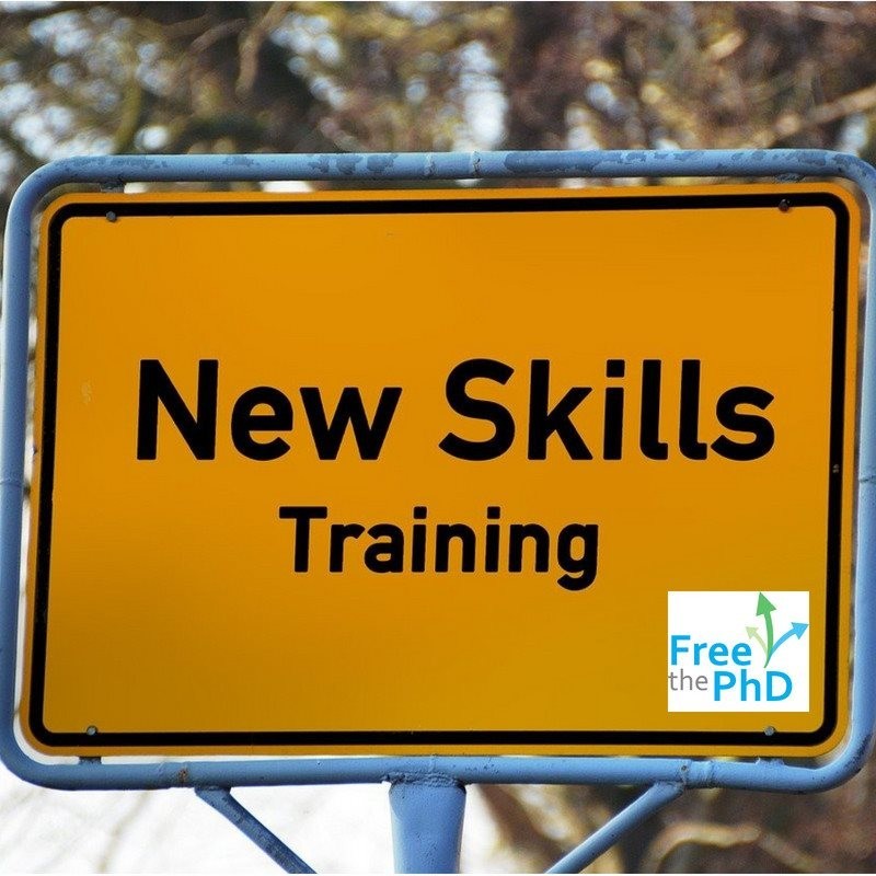 While in graduate school begin learning various skills, independent of your lab work. Try taking a public speaking course, a science policy course, a writing course, etc. Depending on the career path you choose, these skills may be useful. #phdlife #phdcareer #freethephd