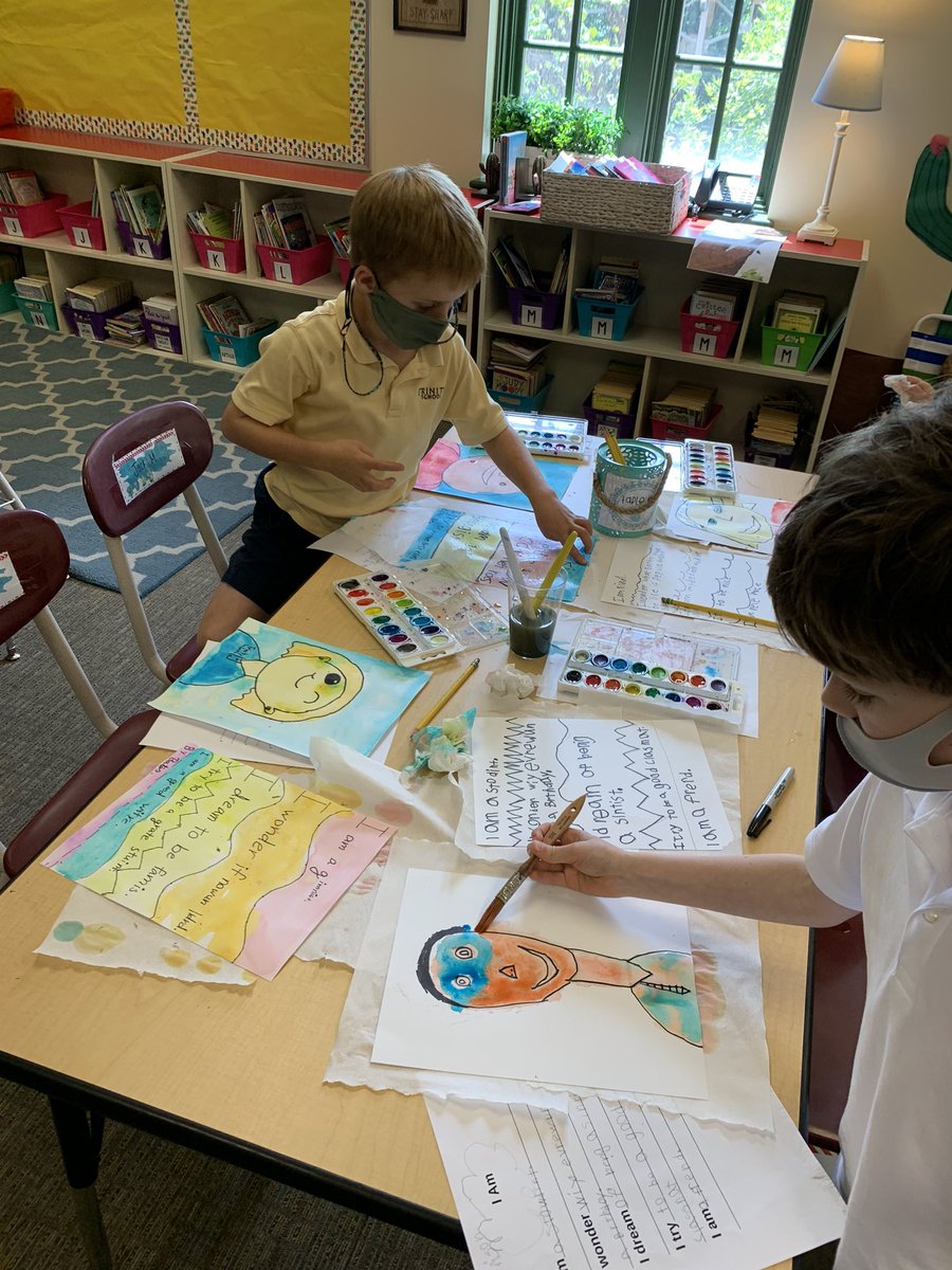I Am… I Wonder… I Dream… I Try… I Am ❤️ accompanied by self portraits!! #trinitylearns