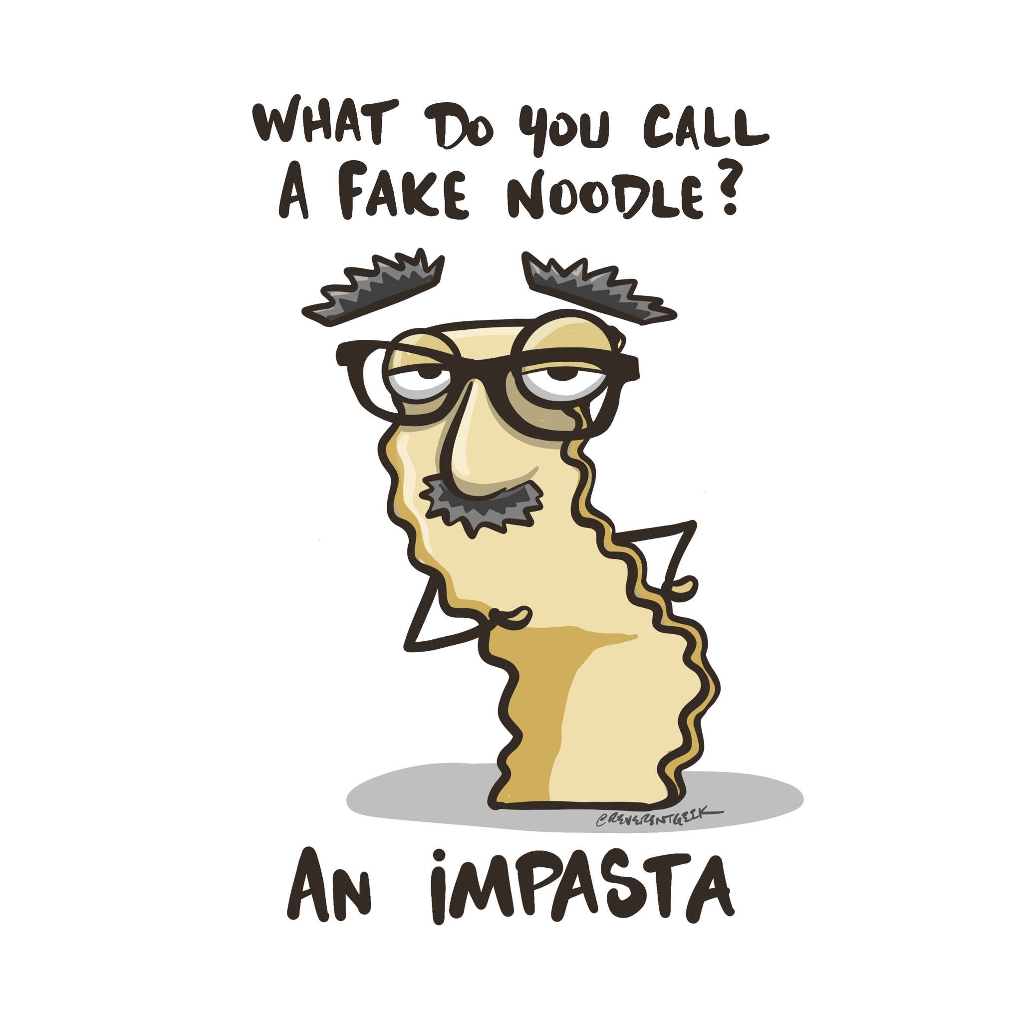 David Neal 🥓🥑 on X: &ldquo;What do you call a fake noodle 