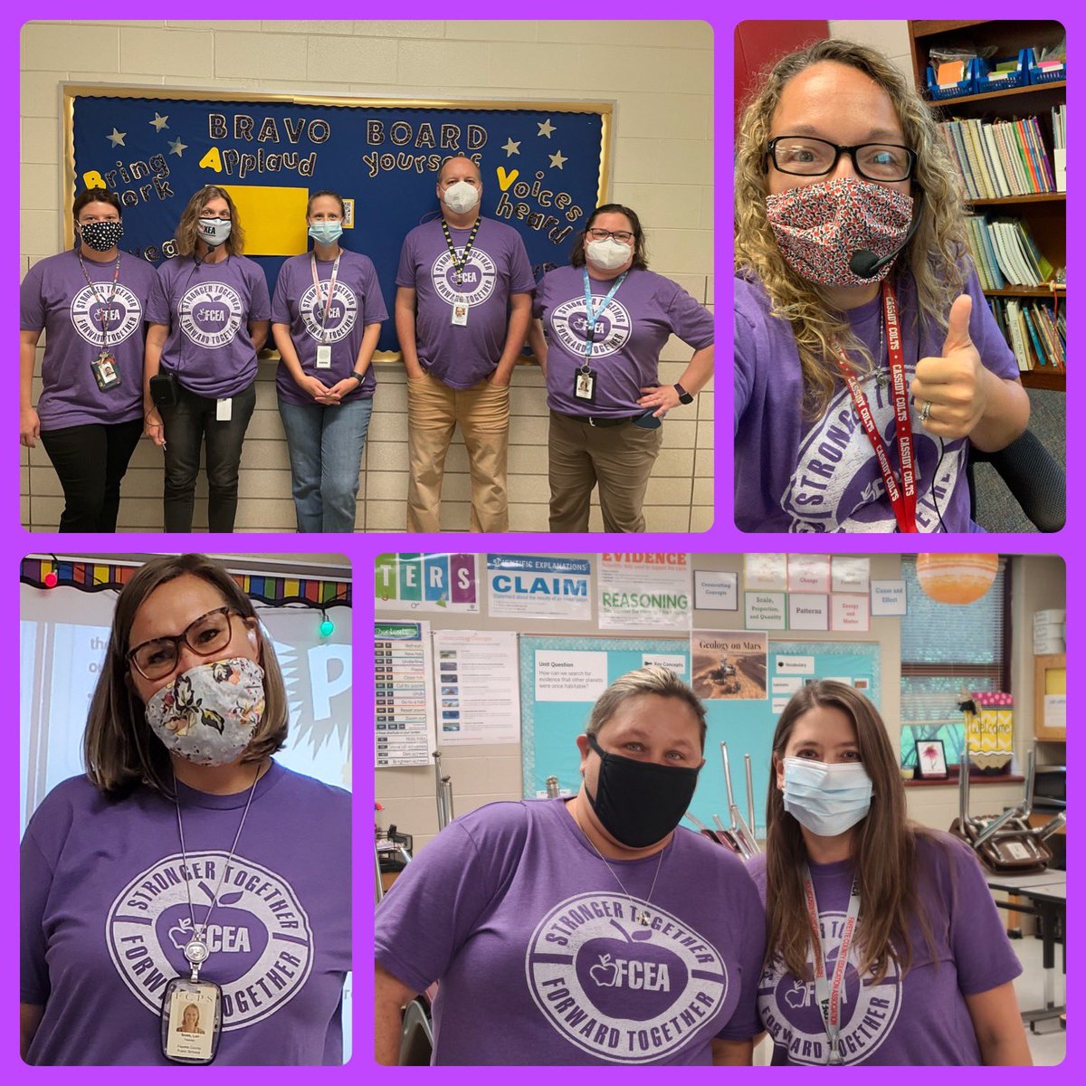 FCEA_KY's tweet photo. Our first Unity Day of the school year is in full swing! Check out our snazzy new purple shirts!! https://t.co/4FVtFzutWG