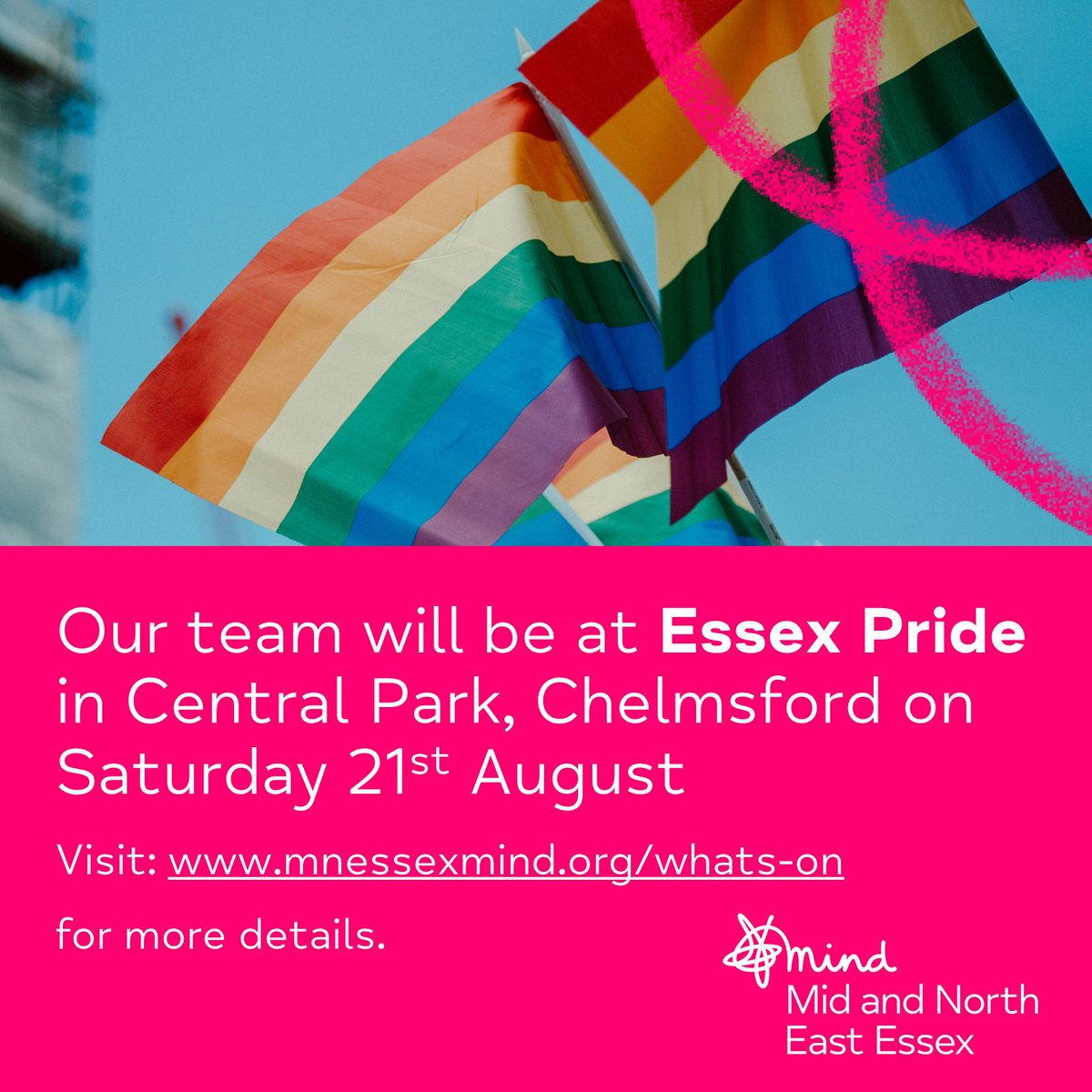 #EssexPride is nearly upon us and our team will be there to support this fantastic event. Come say hi - we'll be giving out some special Pride goodies! 🌈🏳️‍🌈