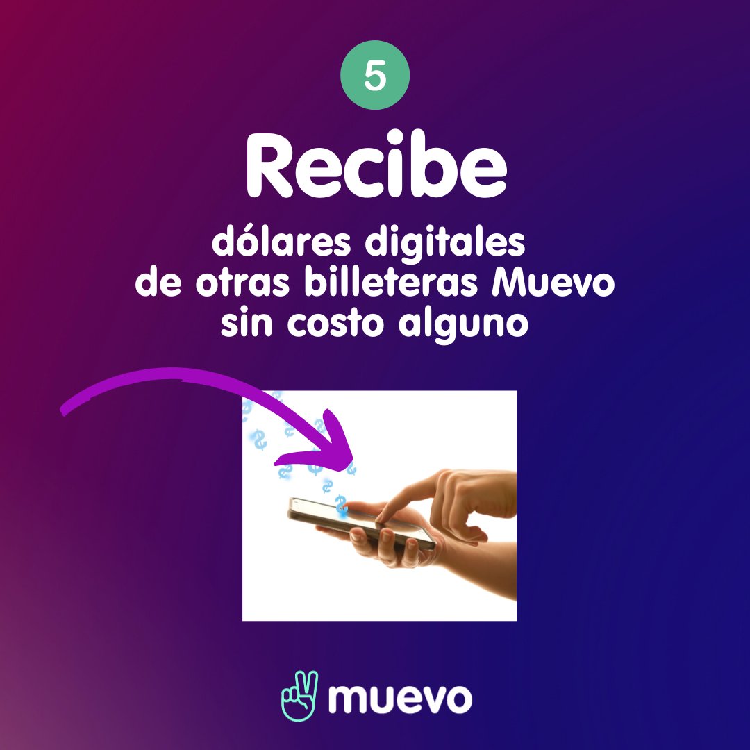 muevoco's tweet photo. A través de la aplicación, también podrás cambiar de Bolívares a dólares Muevo y enviárselos a terceros (con billeteras Muevo) en más de 170 países. https://t.co/ADZ1qgspYc