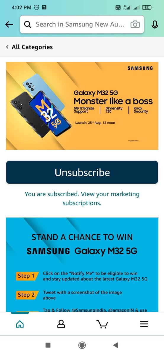 InSilentChoas's tweet photo. @SamsungIndia @amazonIN #SamsungM325G https://t.co/rvgYgPthaF