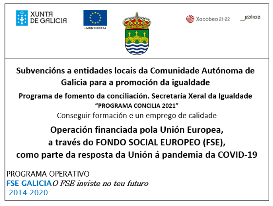 👉 Subvencións a entidades locais da CC. AA. de Galicia para a promoción da igualdade. 

Financiación da UE a través do Fondo Social Europeo.

🔗 bit.ly/37U6A4D