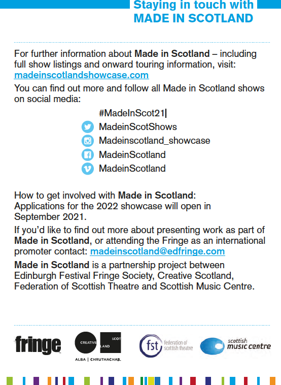 scottishmusic's tweet photo. Until SATURDAY (21 Aug) @MadeinScotShows at @edfringe = @EnsembleThing systems_theory performed by @EmilyDeSimone2 Online at @Summerhallery #MadeInScot21 get tickets ➡ https://t.co/aQnPTWqmKk 

MIS is a partnership @scottishmusic &amp; @CreativeScots @edfringe @FedScotTheatre https://t.co/9WqhHIGhGi
