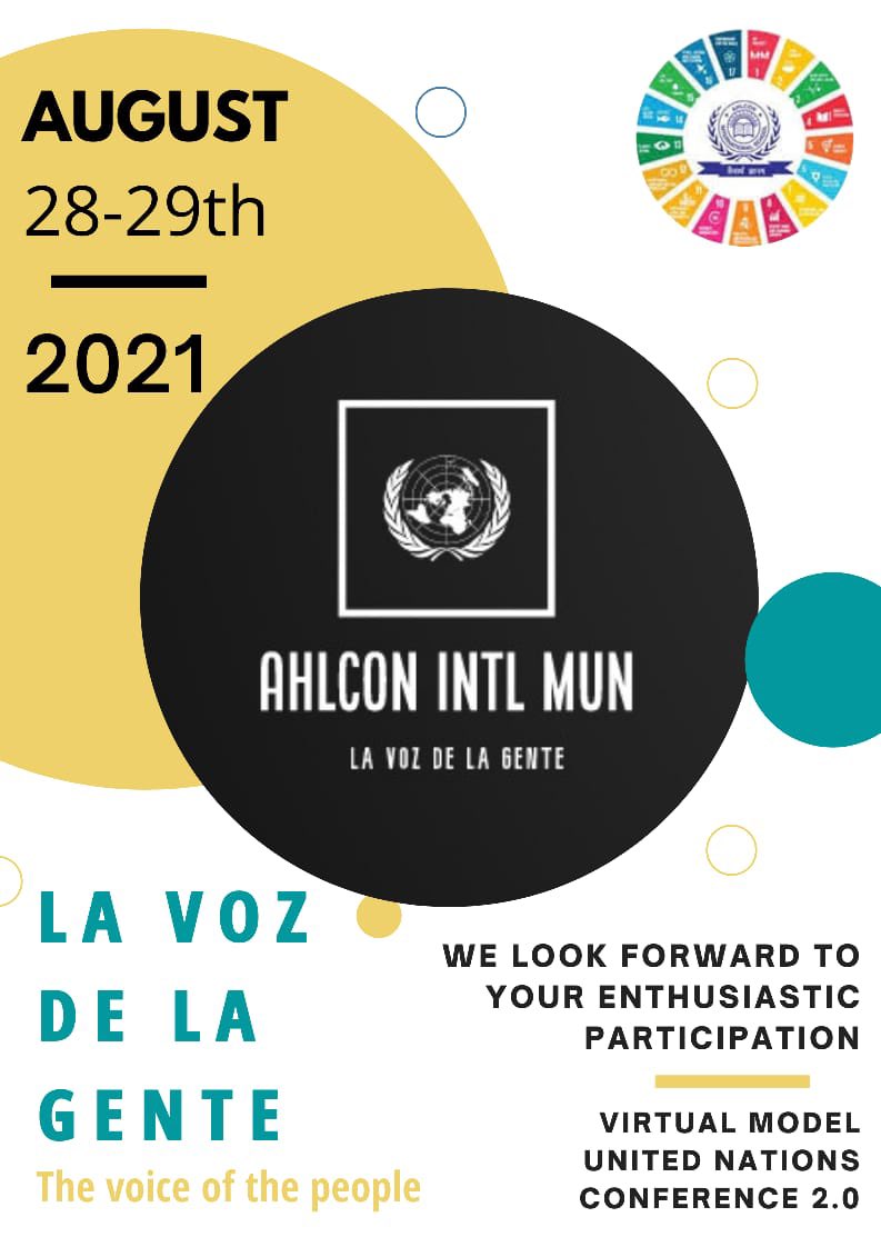 Kindly find the E-Invitation and Link for details and Registration
flipsnack.com/AE8BF5EEFB5/fl…

<a href="/AhlIntlMUN2021/">AHLCON INTL MUN 2021</a>