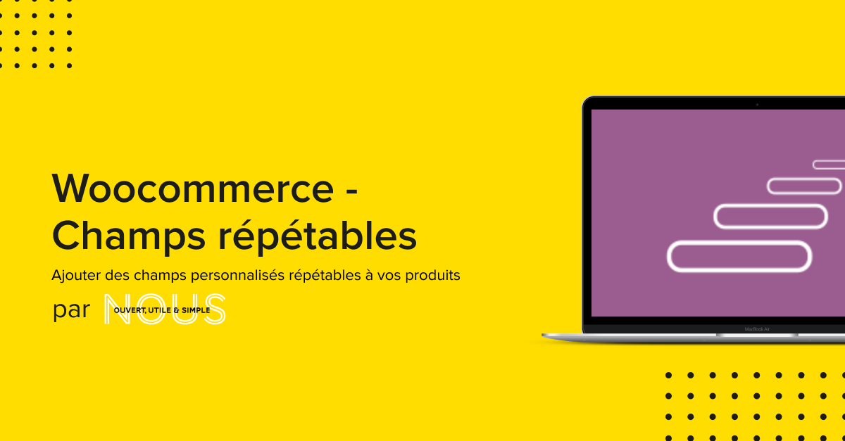 Vous utilisez #WooCommerce Product Add-on pour personnaliser vos produits ? 
Notre extension est faite pour vous ! 
L’extension est disponible et s’installe en quelques clics !

Rendez-vous sur notre site d’apps pour la tester 👇
apps.avecnous.eu/produit/woocom…

 #wordpress #extension