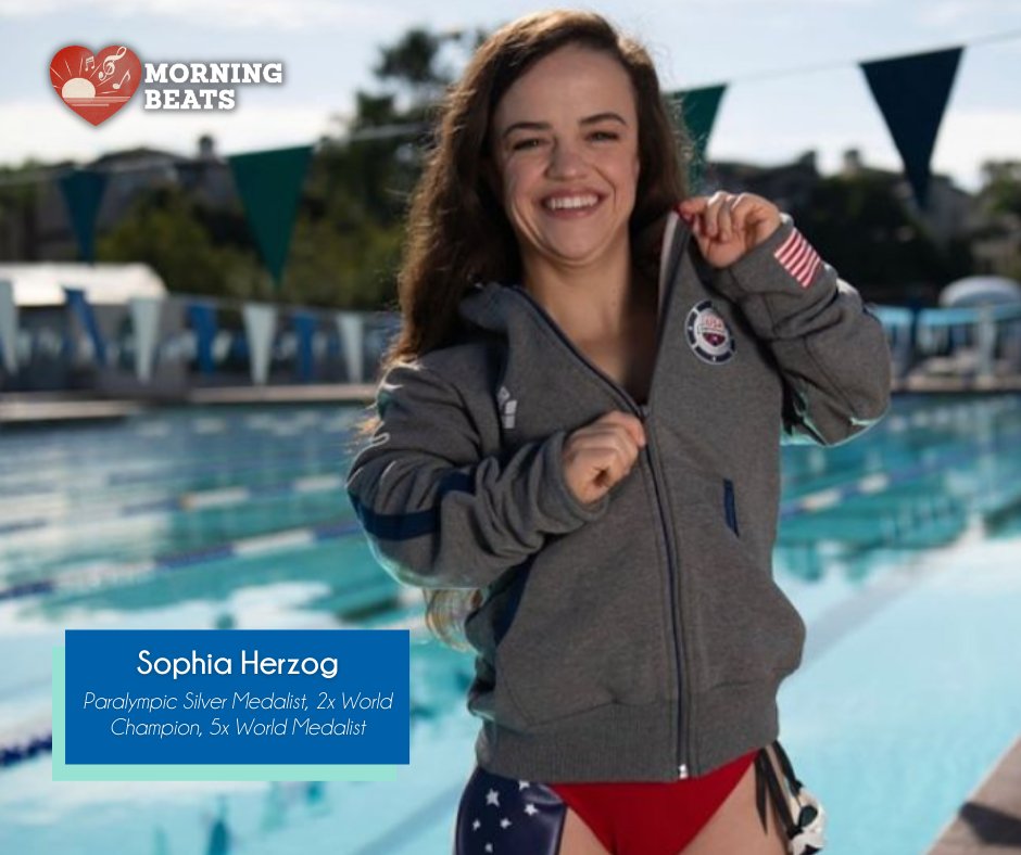 MorningBeatsTV's tweet photo. What was it like training during a pandemic? Today on #MorningBeats find out as we chat with @TeamUSA's @SophiaHerzog who tells us all about it before heading off to Tokyo for the #2020Paralympics! Watch at 9am E|P on @WatchHeartland and @watchretrotv or 10am E|P on @famchannel https://t.co/h1xfQrIlzF