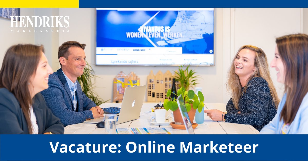 Kom ons team versterken als 𝗢𝗻𝗹𝗶𝗻𝗲 𝗠𝗮𝗿𝗸𝗲𝘁𝗲𝗲𝗿!

Ga aan de slag voor al onze labels in een ambitieus team in diverse taken. Houd je bezig met bestaande bouw, nieuwbouw, hypotheken, verzekeringen en meer.

#Solliciteer direct! bit.ly/3rUWzgQ