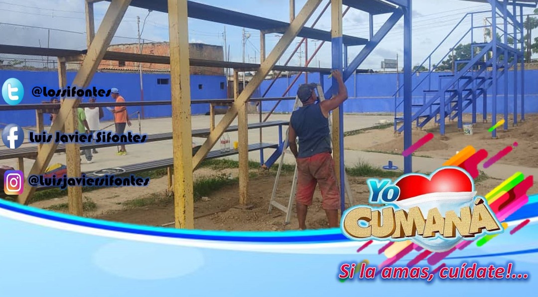 YO♥️CUMANÁ #19Ago ‼️ En el Marco del 'Plan Municipal Recupera Tu Cancha' Así van los avances en la Cancha Deportiva de El Dique, en #Cumana. #Sucre ▶️.@lossifontes ▶️.@NicolasMaduro ▶️.@dcabellor ▶️ #ChávezPorSiempre