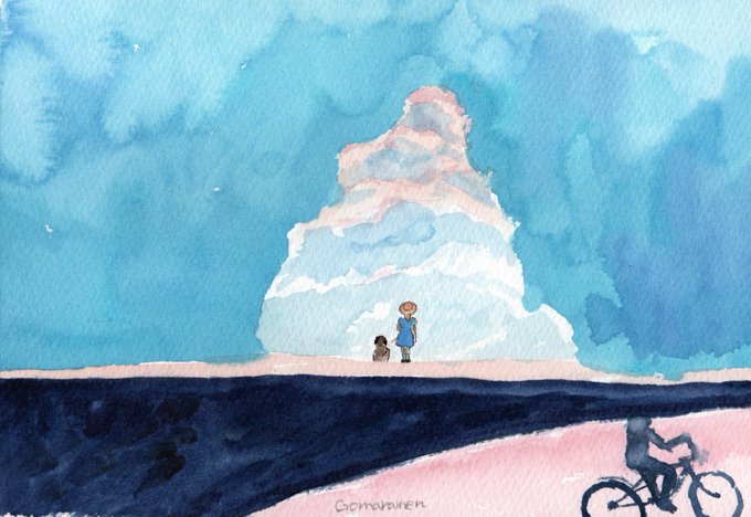 「夕暮れ」

#水彩画 #みんなで楽しむTwitter展覧会 