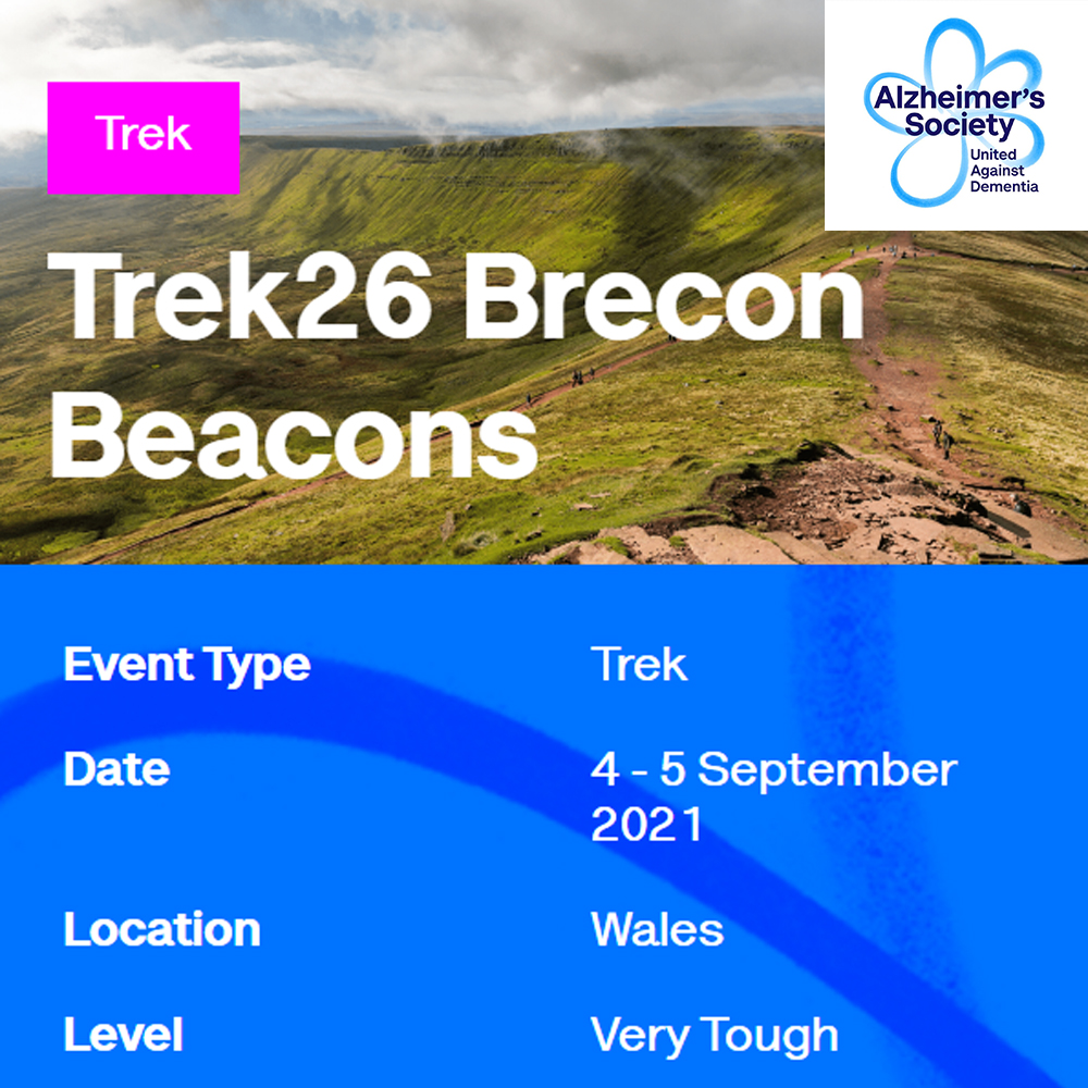 It's that time again, we would really appreciate it if you showed your support for our Director Fred who is walking 26 miles over the Brecon Beacons for Alzheimer's Society. 💙
You can donate to my JustGiving page by clicking here: 

justgiving.com/fundraising/tr….