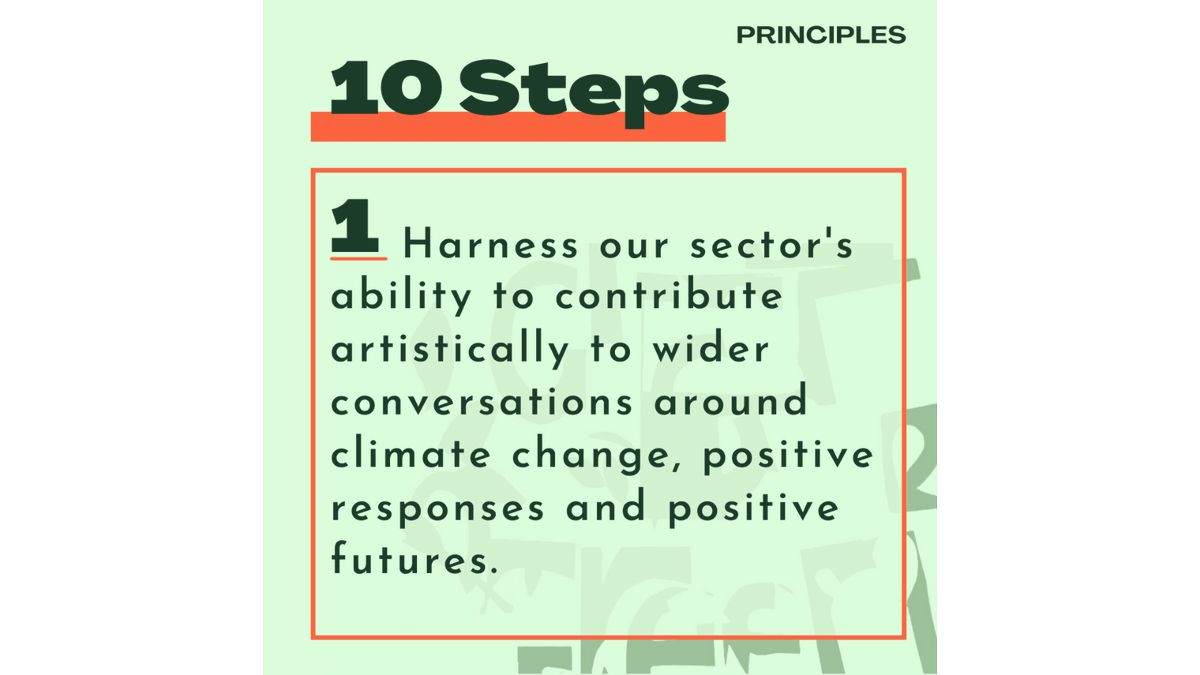 It’s #GreenArts Day today! This year’s theme is Just and Green Recovery. @CCScotland have drawn up 10 Steps Towards a Just and #GreenRecovery – you can find them, and much more, here: bit.ly/10StepsCulture